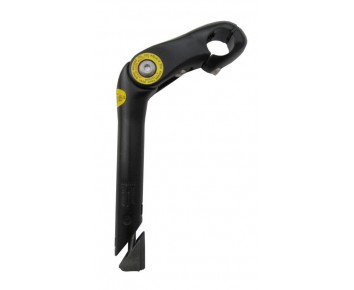 Adjustable handlebar stem Black for e bike or standard bike quill fitting 25.4 Stem 25.4 Bars